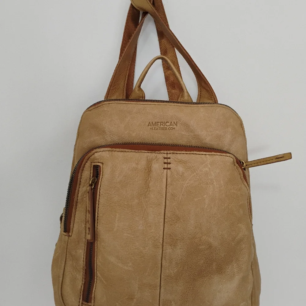 Beautiful bag backpack in original leather - Picture 3 of 3